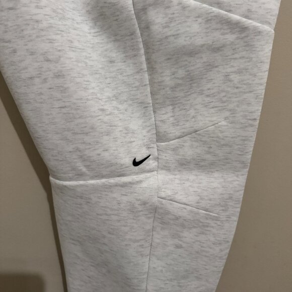 Nike Tech Fleece Joggers Birch Heather White Black Men's Size 2XL HV0959-051 NEW - Picture 6 of 14